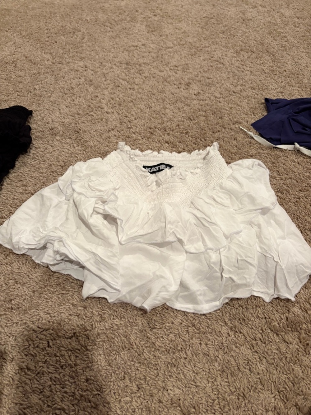 Katie J NYC Kids White Smocked Bottoms